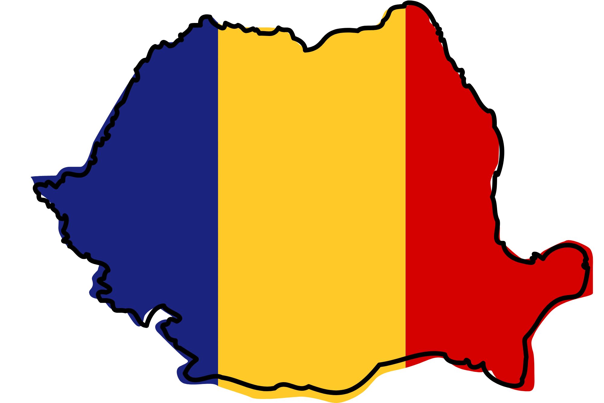 Rumunia mapa flaga